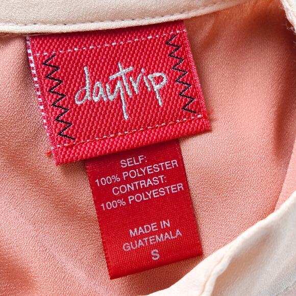 🎄 Daytrip EUC double layer sleeveless top Small Blush peach pink - Picture 4 of 15